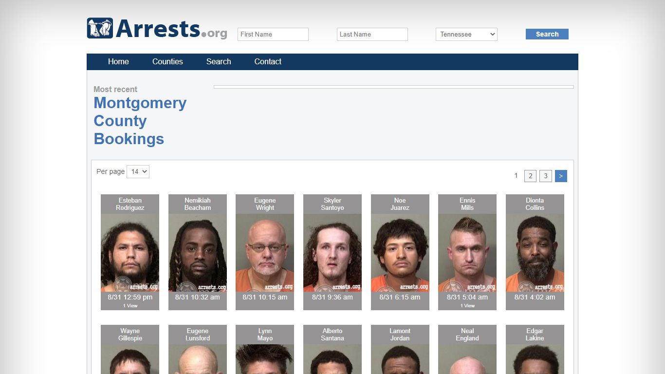 Montgomery County Arrests and Inmate Search