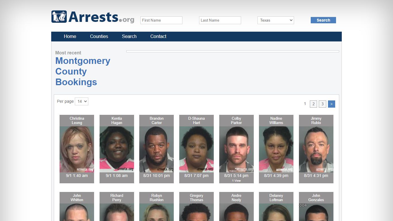 Montgomery County Arrests and Inmate Search